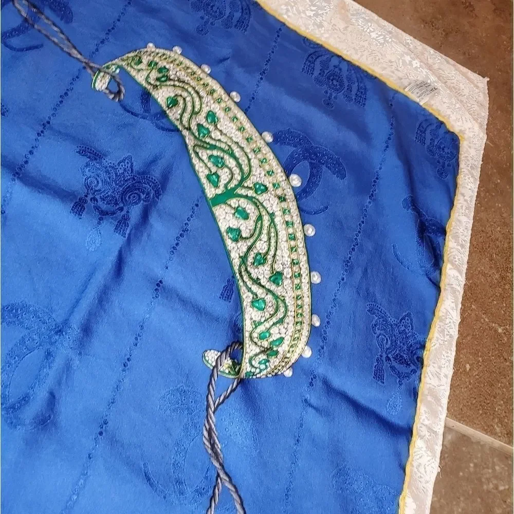 Must De Cartier vintage Jewelled Silk Scarf
